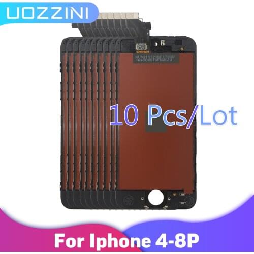 10 pcs LCD Display For Apple iPhone 4 5 6 7 8 plus Touch Screen Digitizer Assembly LCD Replacement Parts For iphone 100% Tested