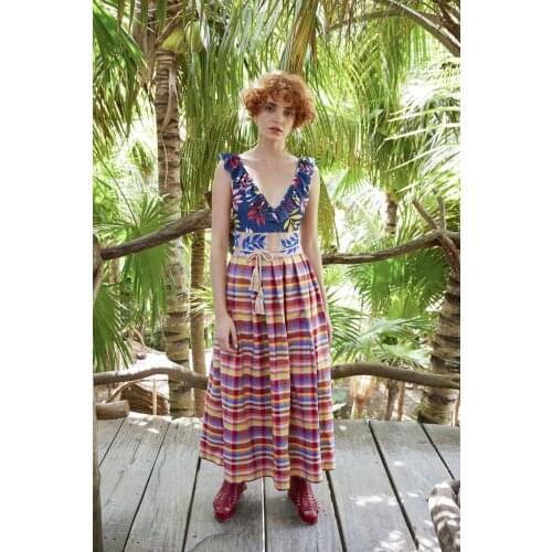 2020The latest beach swimsuit v-shaped one-piece printed backless swimsuit for women with two shoulders spa vacation