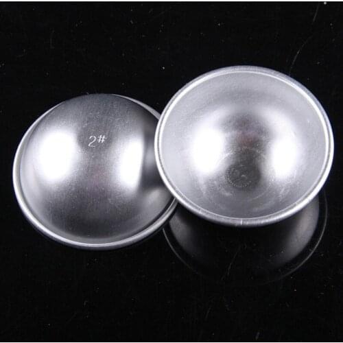 3 Sizes S M L DIY Fashion 3D Aluminum Alloy Ball Sphere Bath Bomb Mold Cake Pan Tin Baking Pastry Mould