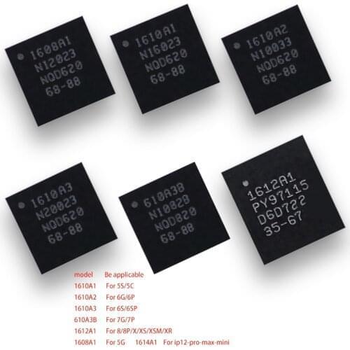 3pcs/lot U2 U1700 U4500 U4001 U6300 USB charging tristar ic for iPhone 5/5S/6/6P/7/7P/se/8/8P/X XS/MAX/XR/11/PRO/MAX/12 PRO MAX