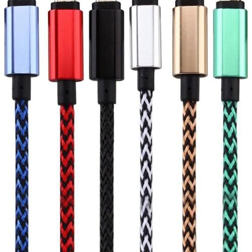 500pcs/lot 1M/3ft Braided USB 8PIN Cable Cord For iphone X XS 6 6S 7 Plus Usb line for iphone 5 5s se