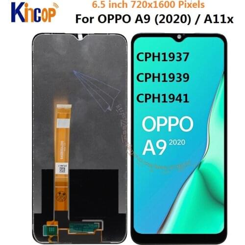 6.5" Original Test New For OPPO A9 2020 A11X LCD Display Screen +Touch Panel Screen Digitizer For OPPO A11X CPH1937 CPH1941 LCD