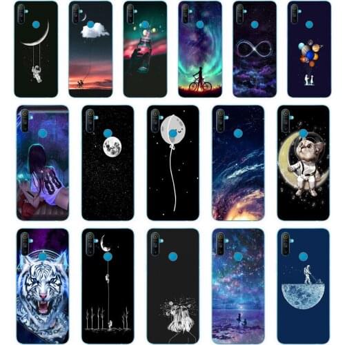 67 Star Moon Space Astronaut Funny gift Soft Silicone Tpu Cover phone Case for OPPO A1K A5S A7 AX7 A5 A9 2020 Realme C3 Case