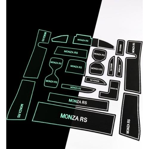 Car Styling Cup Mat Door Anti-slip Mat Interior Modification Sticker Accessories for Monza RS Door Slot Pad