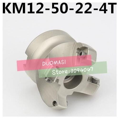 Free Shipping KM12 50-22-4T 45 Degree Shoulder Face Mill Head CNC Milling Cutter,milling cutter tools,carbide Insert SEHT1204