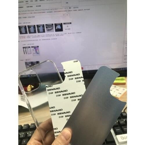 5pcs 2D Sublimation Blank phone cover hard case printing for iphone XR 7 8 11 12 mini pro xs xs max heat transfer