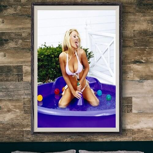 E390 Jenny McCarthy Sexy Model Movie Star Wall Silk Cloth Poster Art Home Decoration Gift