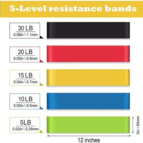 Yoga Resistance Bands Elastic Pilates Sport Training Exercises Fitness Workout Bands Loop Crossfit Gym Fitness Workout Equipment