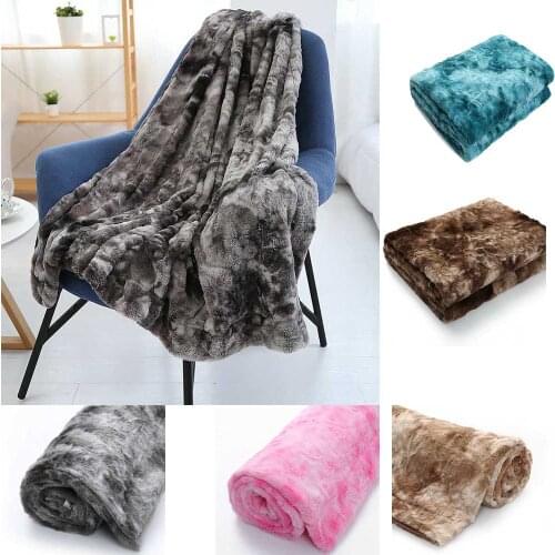Faux Fur Fleece Blanket for Bed A Blanket for Baby Adult Cover Portable Soft Throw Blanket For Home Sofa Office Plane Camping