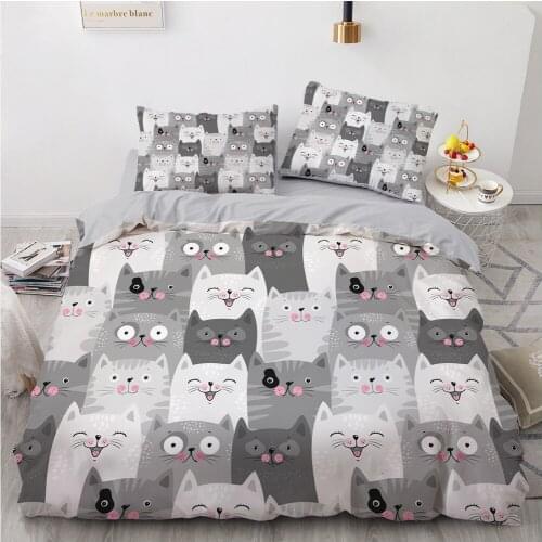 3D Luxury Duvet Cover Set Comforter Bedding Set Queen King Queen Double Single Size Cartoon Design Custom Bedclothes