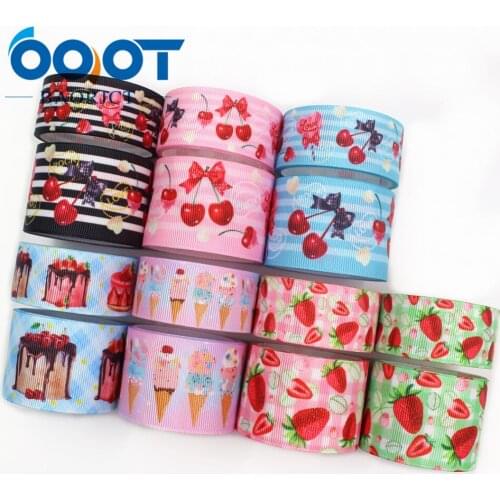 I-19920-2224,25/38mm 10yard,fruit,cartoon Printed grosgrain ribbon,DIY handmade accessories wedding birthday party gift packagin