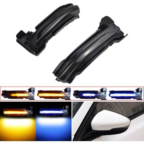 LHD For Ford Focus 4th. 2019 2020 Car Side Wing Rearview Mirror LED Dynamic Turn Signal Indicator Sequential Light Accessories