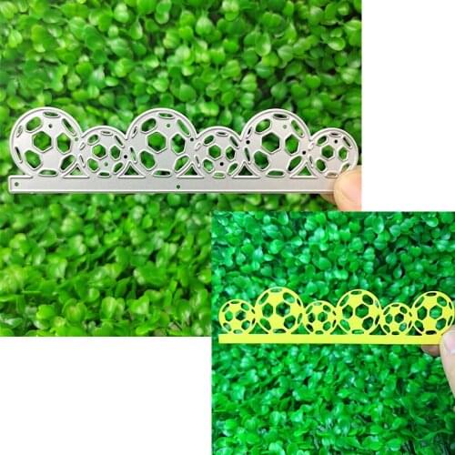 Metal cutting die suitable for Christmas DIY scrapbook and greeting card album 3D creative football edge template 2021 NEW