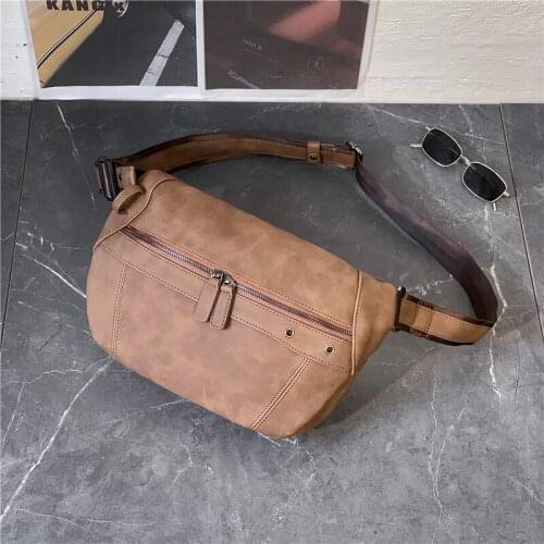 Yesetn Bag 03062021 Fashion youth small chest bag single shoulder bag sports riding bag new retro waist bag