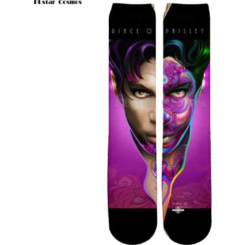PLstar Cosmos 2018 New Autumn Winter Womens Mens 3d Socks Celebrity Printed Sock Women Men Prince Rogers Nelson Printing Socks