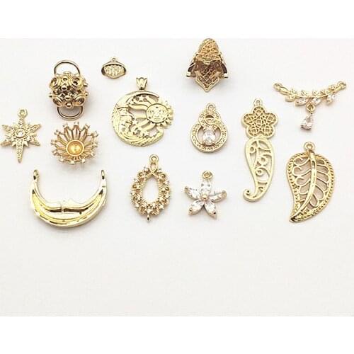 New Arrival! 50pcs Cubic Zirconia/Copper Connectors/Charm for Handmade Necklace/Earring DIY Parts,Jewelry Accessories/Findings