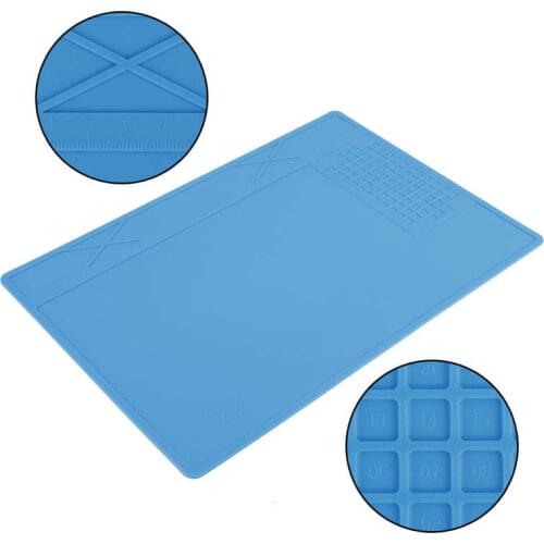 Repair Maintenance Pad Desk Insulation Silicone Station Mat Phone Repair Soldering Mat 500 Celsius Heat-resistant 310x210mm