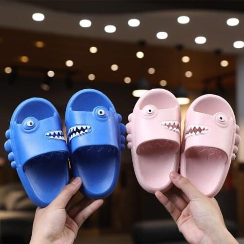 Childrens Sandals EVA Beach Slippers Home Boy Girl Cartoon Dinosaur Bath Childrens Shoes