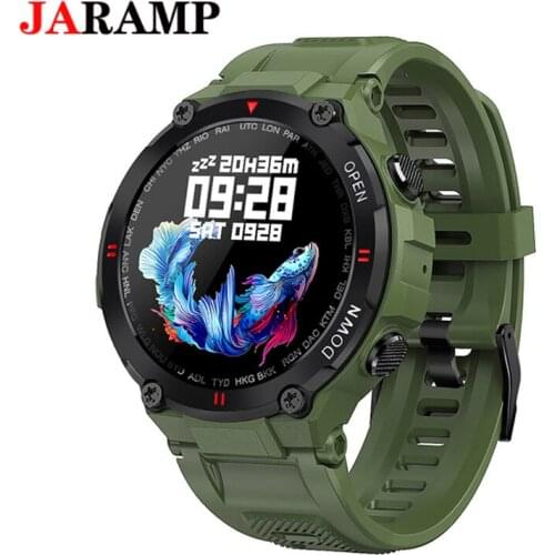 JARAMP Smartwatch Smart Watch Men K23 T Rex Pro Dual Bluetooth Call 400mAh Big Battery Health Care Heart Rate For Amazfit T Rex