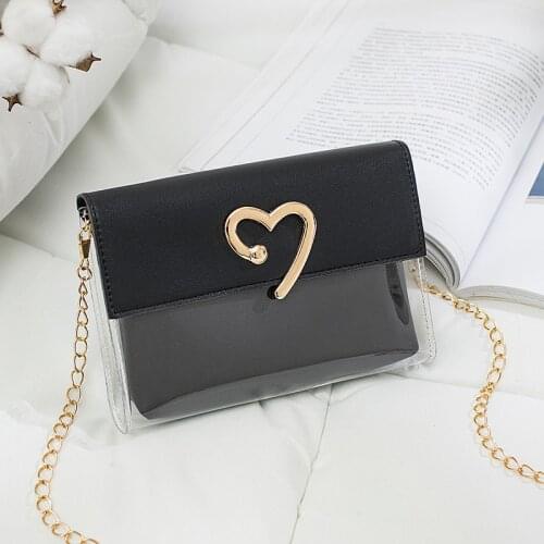Bags for Women 2021 Fashion Transparent Womens Shoulder Bag PU Leather Cover Type Messenger Bag Small Square Bag Wholesale