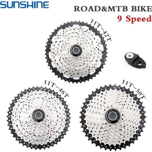 SUNSHINE-9S Couronne de volant pour vélos de route et VTT, 11-25T 28T 32T 36T 40T 42T 46T 50T pignons de vélo, volants Cassette