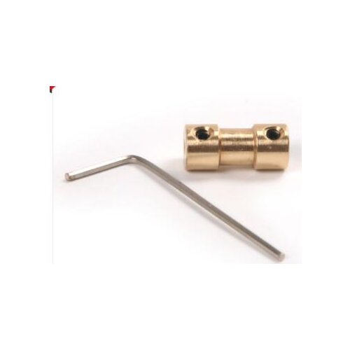 1Set For Brass Rigid Motor Shaft Coupling Coupler Motor Connector with Screws Wrench