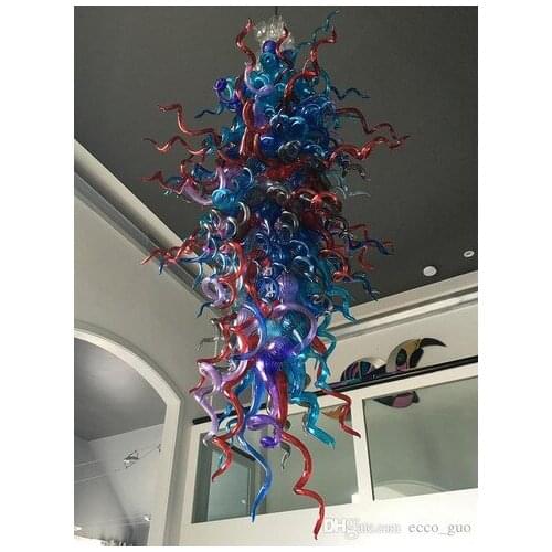 100% Mouth Blown Borosilicate Wedding Home Decoration Contemporary Led Light Source Smart Lights Murano Glass Chandelier Lamps