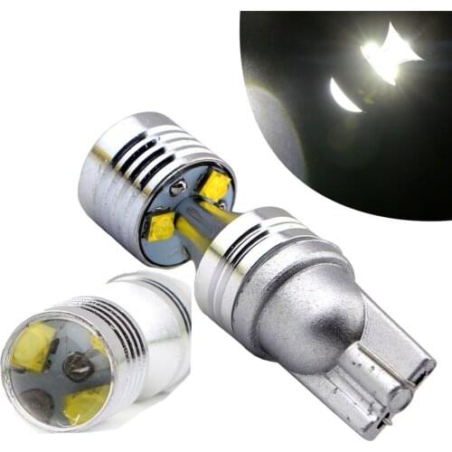 2x T10 W5W 194 168 LED Cree XBD chips 30W Car Parking Side License Plate Bulb Interior Reading Lamp Wedge Dome Light White 12V