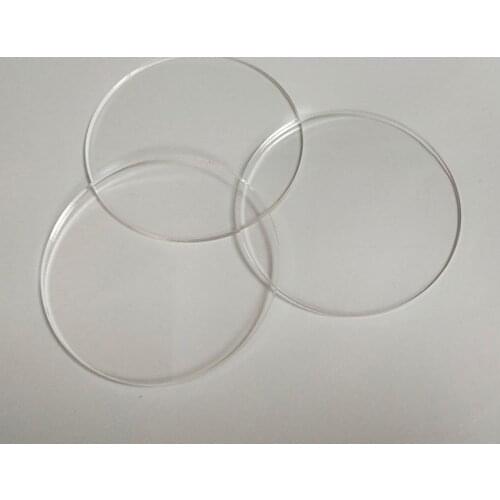 30pcs/lot Laser Cut Blank Clear Cast Acrylic Tube Discs Round Circle Cake Earrings Necklace Key Chain Disk Bulk 38 50 76 100mm
