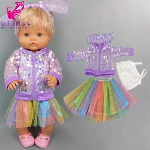 40cm Nenuco baby doll jacket for 38cm Ropa y su Hermanita toy doll coat skirt vest toys doll clothes