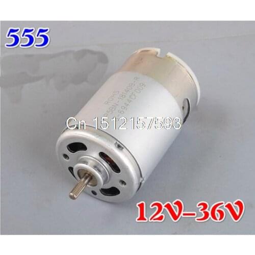 555 24V 3600RPM 80mA 3.25mm Shaft DIY Toys Electric Power Tool Mini Motor DC 12V -36V 1800-5400RPM
