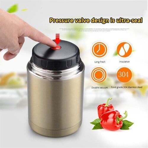 800ml/1000ml New Thermos Bento Lunch Box Portable Food Insulated Lunch Box Container Vacuum Flasks Thermos Cup Mugs For Kids