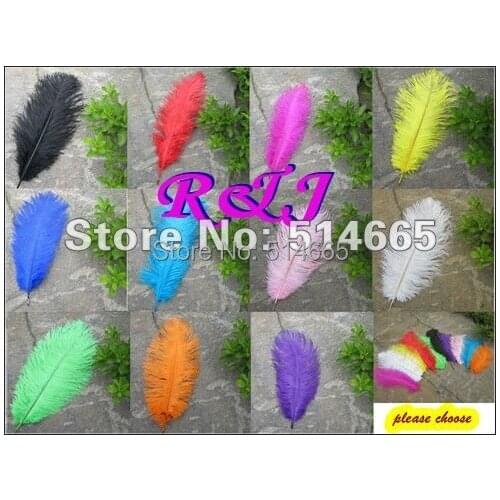 Free shipping Cheap ostrich feather 50pcs 16-18 inches 40-45cm assorted 2 colors Ostrich plumage ostrich plume
