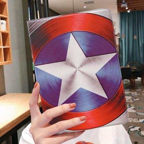 Marvel lron Man Captain America Case For IPad 10.2 2019 IPad 2 3 4 9.7 2017 2018 IPad Air 2 9.7 iPad Pro Tablet Silicone Case