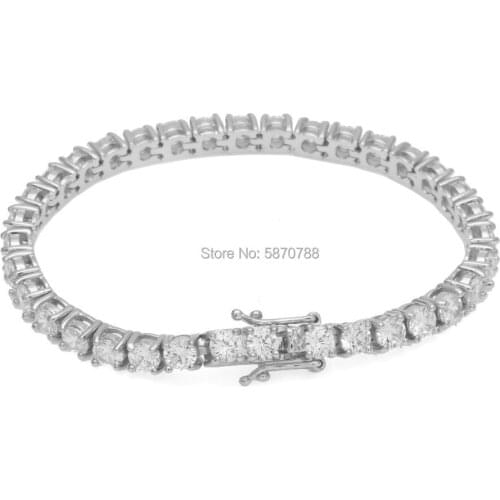 Environmental copper metal clasp for bracelets clasps silver color cubic zirconia bracelets