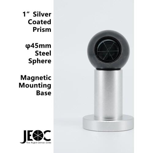 JEOC Spherical Monitoring Prism Set with Magnetic Pedestal