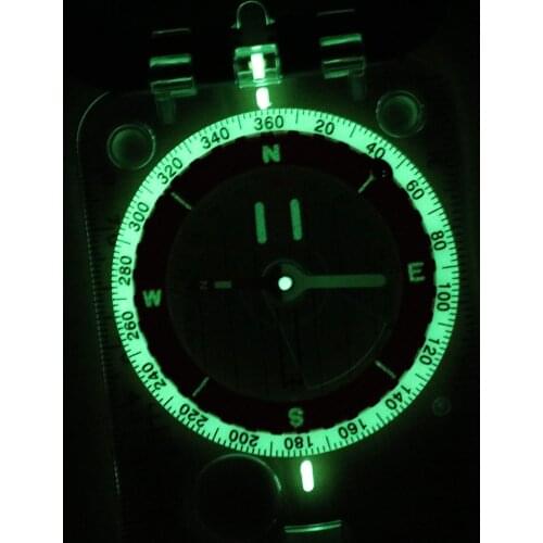 Pocket Sighting Compass Multifunctional Map Ruler Outdoor Navigation Hunting