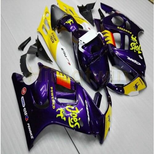 Motorcycle body kit for CBR600F3 1997-1998 F3 97 98ABS Plastic Fairing+Screws+purple M2
