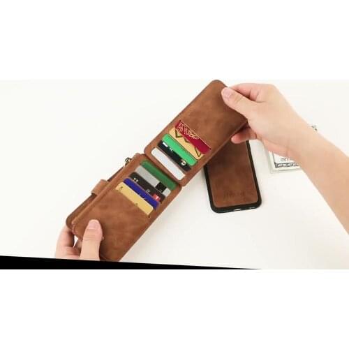 Credit Card Holder Slots Wallet Leather TPU Phone Case For iPhone 11 Pro Max