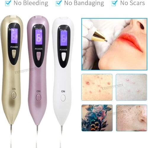 Laser Plasma Pen LCD Mole Freckle Removal Machine Dark Spot Remover Skin Wart Tag Tattoo Remaval Tool Beauty Care Salon 6 Level