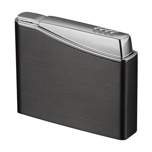 Metal Butane Lighter Inflatable Red Flame Gas Lighter Windproof Cigarette Lighter Jet Tuch Lighter Smoking Accessories Men Gifts