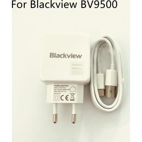 Blackview BV9500 Pro New Original Travel Charger + Type-C Cable For Blackview BV9500 MT6763T 5.7inch 2160x1080 Smartphone