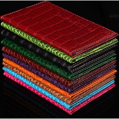 PU Leather Passport Cover Card Credit Card Holder For Women Men Casual Solid Color Passport Case Travel Passport Protective Case