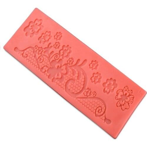 Food Grade Silicone Mold Cake Mold Silicone Baking Tools Kitchen Accessories Decorations Fondant DIY Lace D268