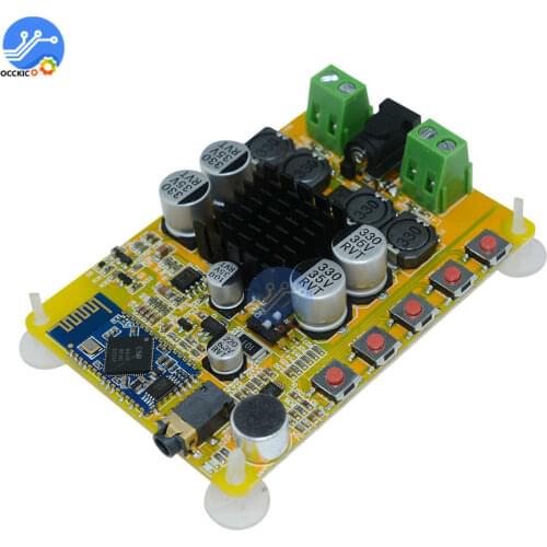 TDA7492 Bluetooth 4.0 Amplifier Board 2x50W High Power DC 10-25V Audio Stereo AMP Sound Board Support AUX