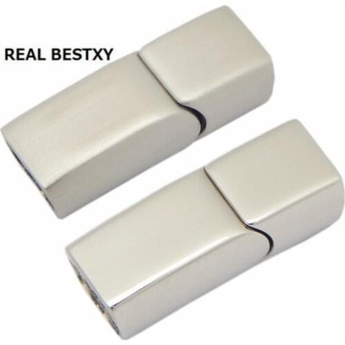 REAL BESTXY 10pcs/LOT stainless steel magnet clasp for necklace bracelet jewelry in high quality
