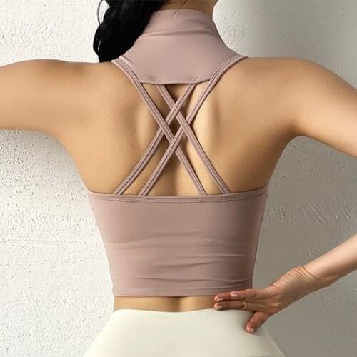 Sexy Sport Shirt Women Sports Bra Fitness Underwear Push Up Yoga Tank Crop Top Running Gym Girl Vest Workout Athletic