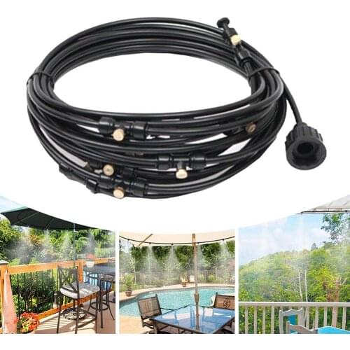 Atomization Cooling System Outdoor Misting Water Spray Set Garden Nebulizer Outdoor Misting System Water Mist Garden Irrigation