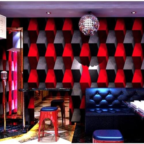 Modern Abstract Luxury 3D Grid Wallpaper Roll for Walls Personalized KTV Room Sofa Background Wall Paper papel pintado