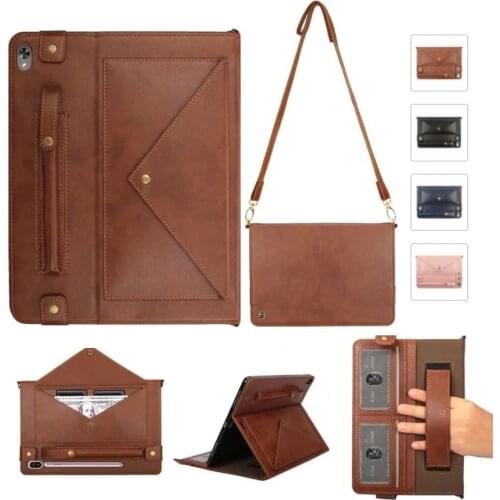 Smart Leather Case For Huawei M6 10.8 MediaPad M6 Tablet Case For Huawei Matepad Pro 10.8 Shoulder Long Strap Bag Envelope